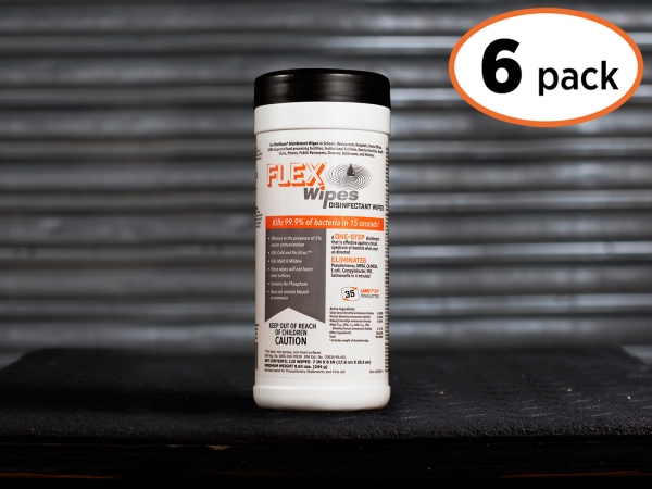 FLEXWIPES 35 Count Canister - 6 pack